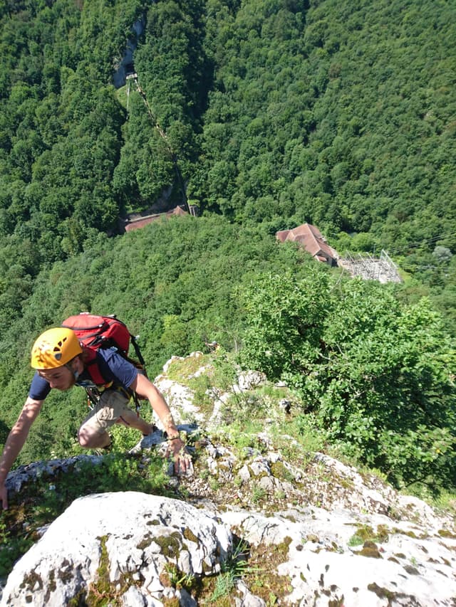 Escalade /Grande voie d'escalade/ Rappel