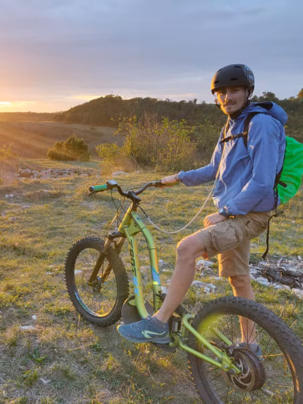 Map of electric scooter routes