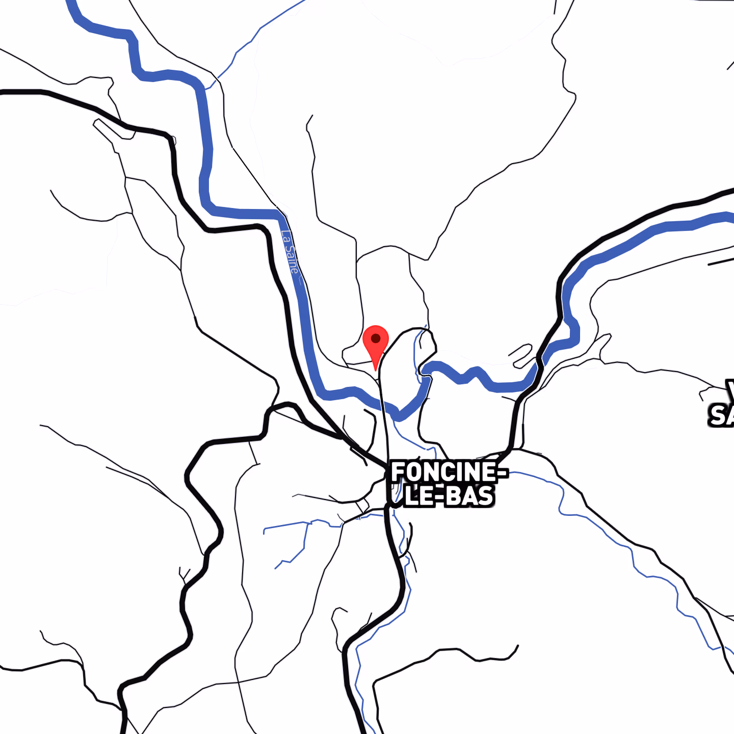 Carte de localisation du canyon