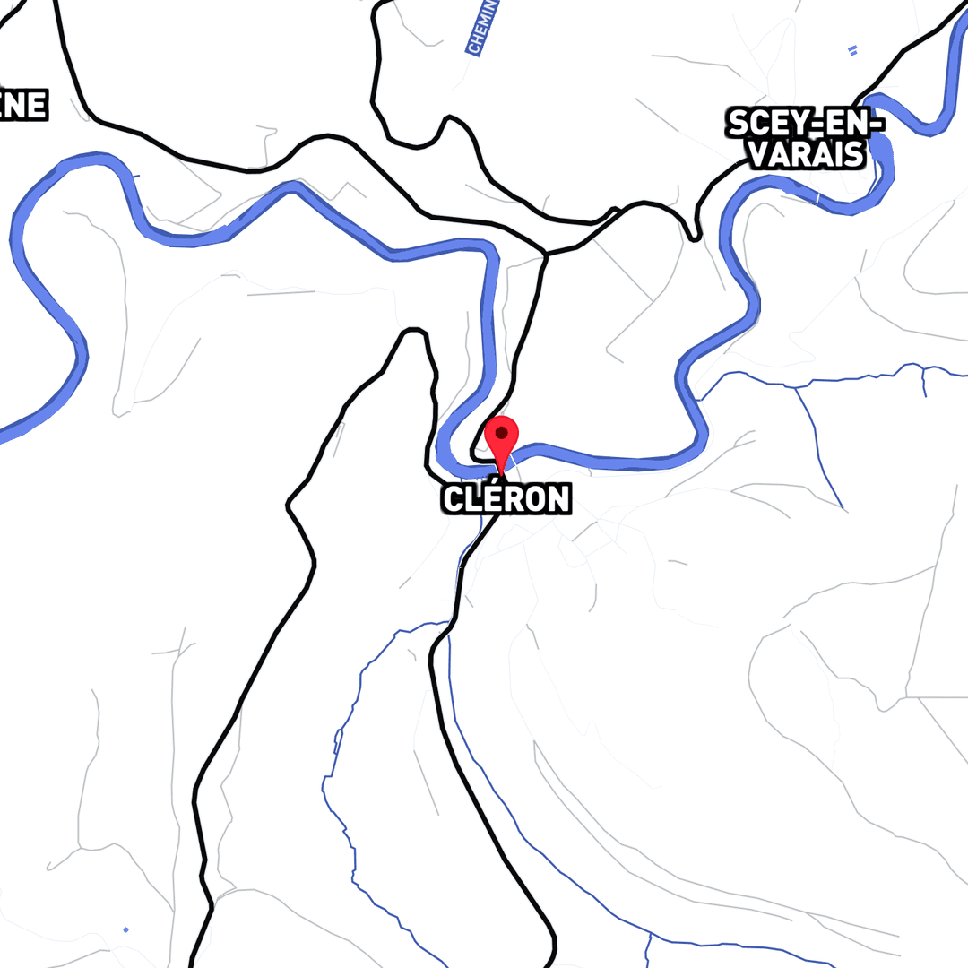 Carte de localisation du canyon