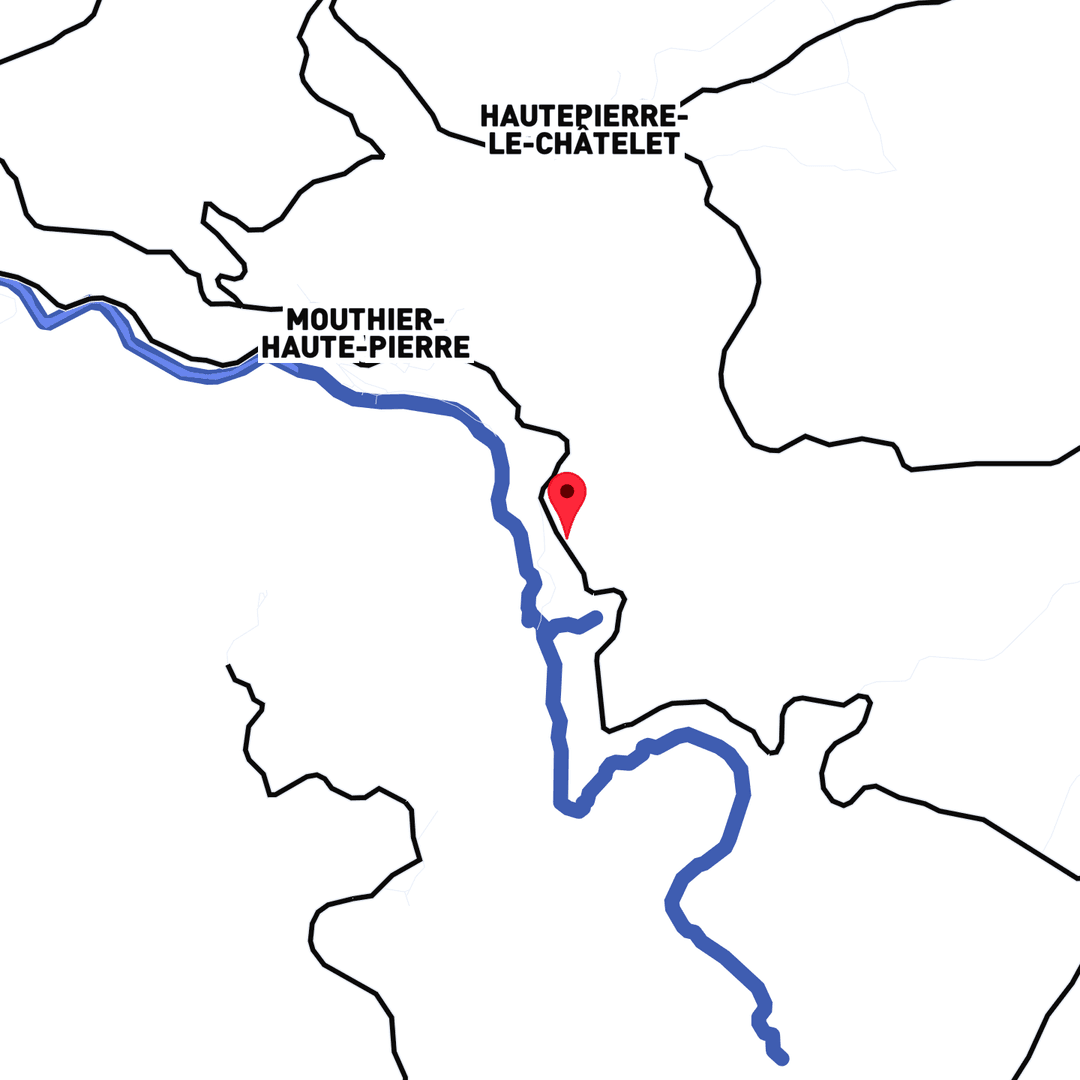 Carte de localisation du canyon
