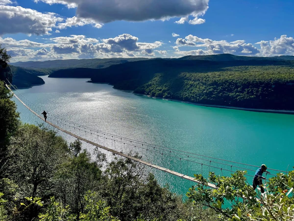 Via ferrata of Voulgnas in Jura
