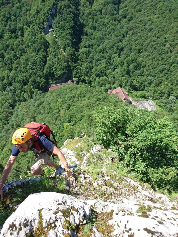 Escalade /Grande voie d'escalade/ Rappel