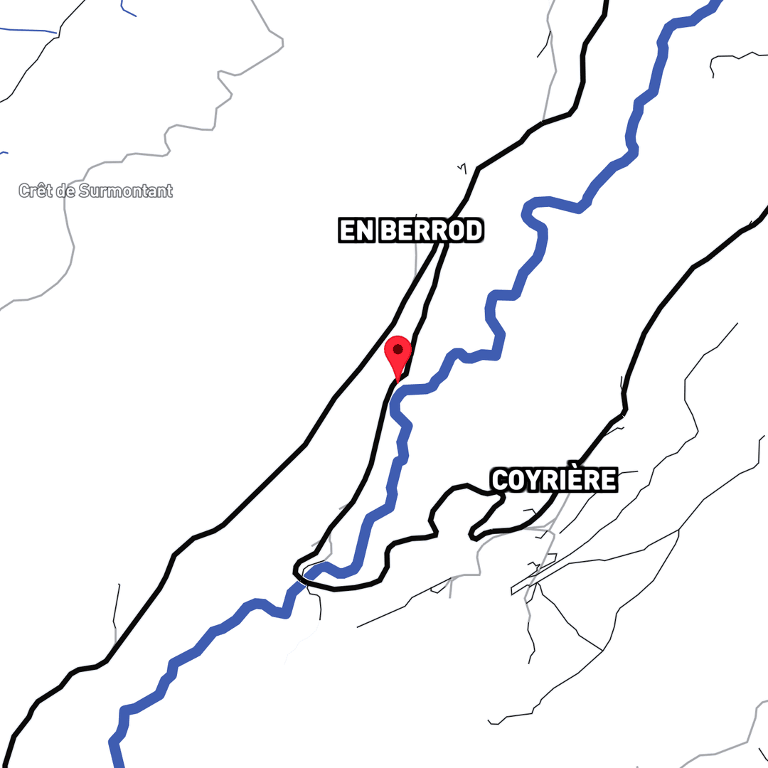 Carte de localisation du canyon