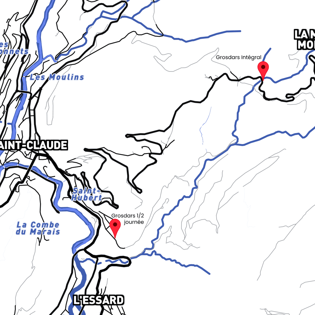 Carte de localisation du canyon