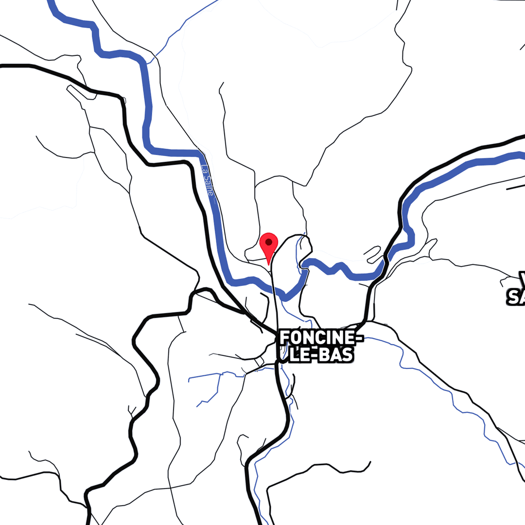Carte de localisation du canyon