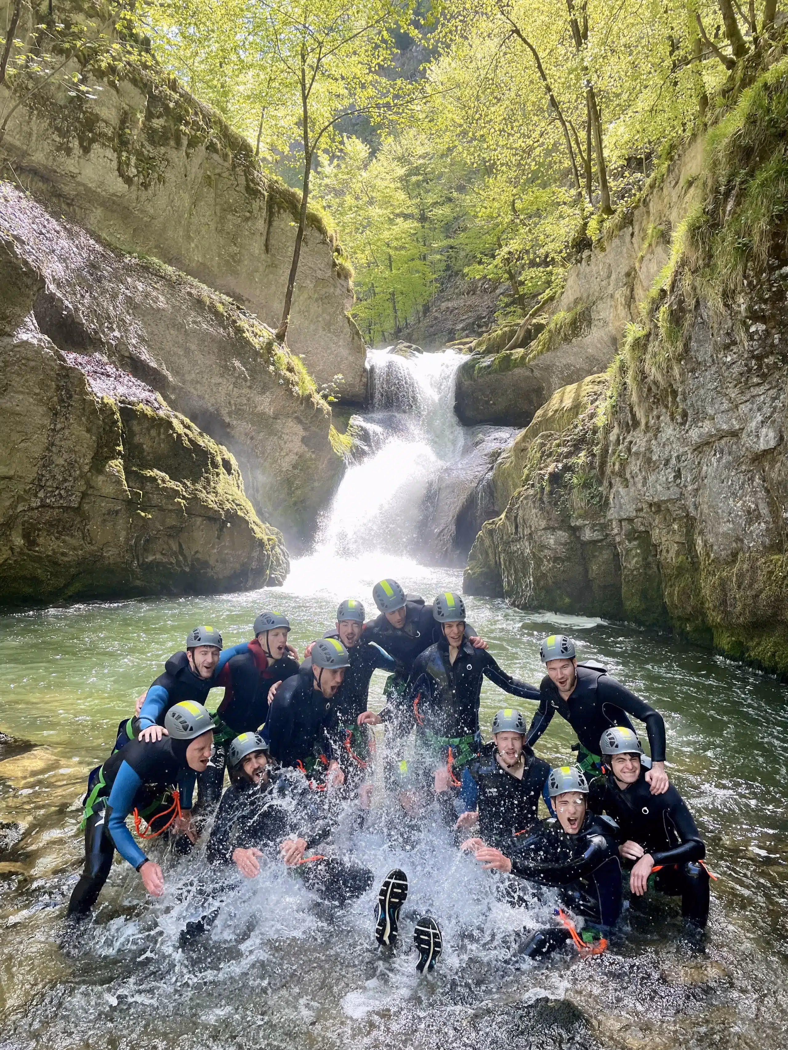 How much does canyoning cost in the Jura?